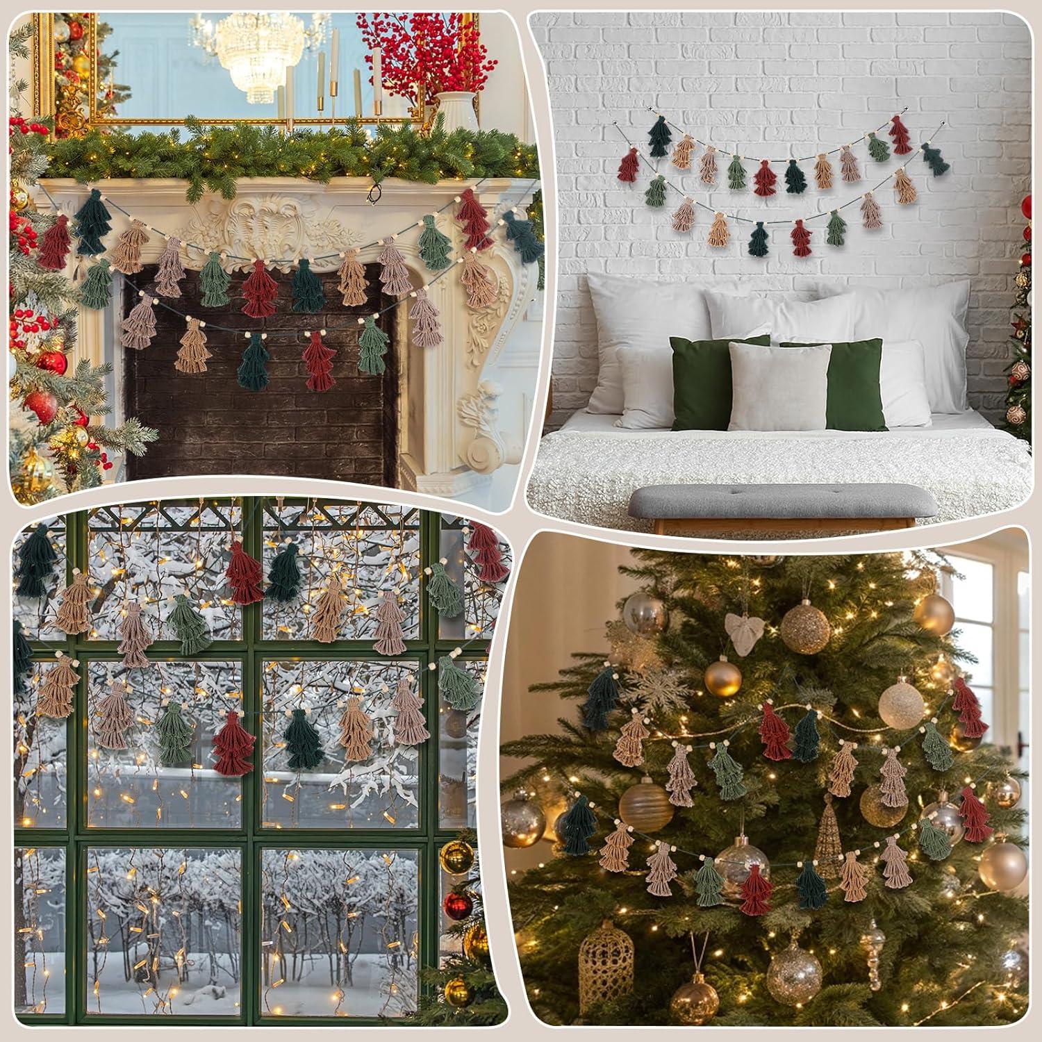 Guirnalda de Borlas Navideña Breling 2 Pcs 152 cm Neutro