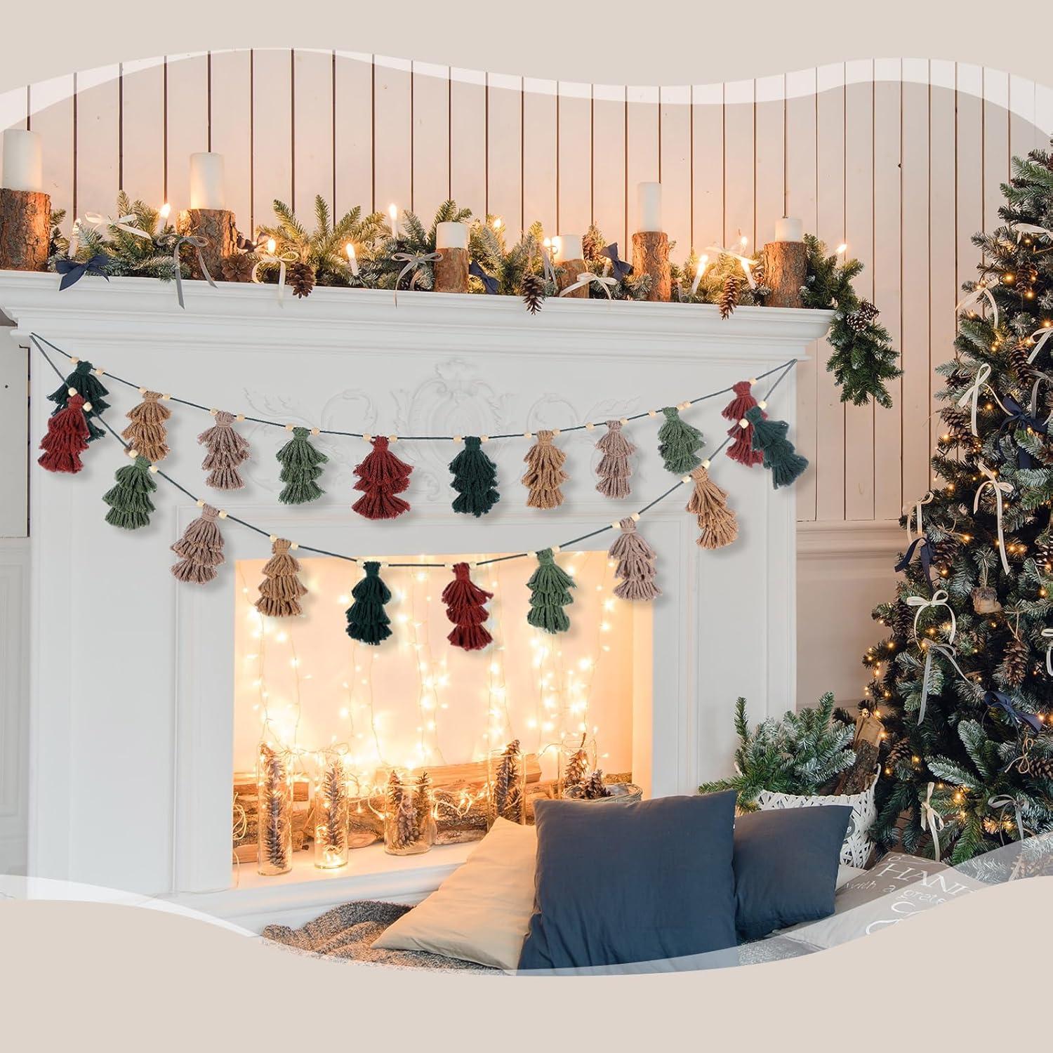 Guirnalda de Borlas Navideña Breling 2 Pcs 152 cm Neutro