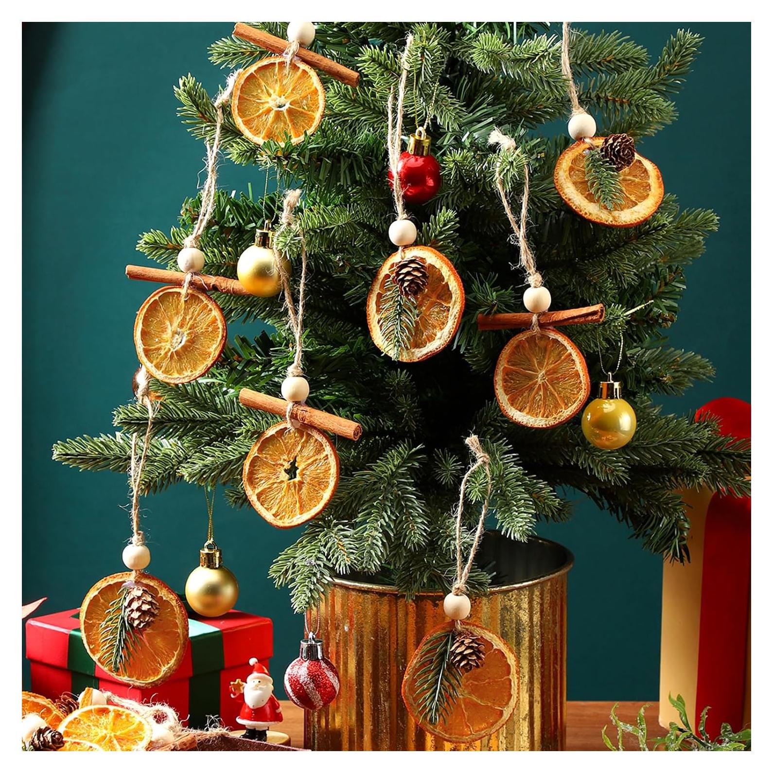 Conjunto de Adornos Naturales para Navidad 36 Piezas - Knitgrip