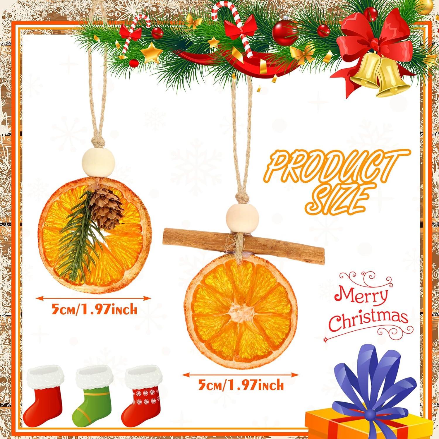 Conjunto de Adornos Naturales para Navidad 36 Piezas - Knitgrip