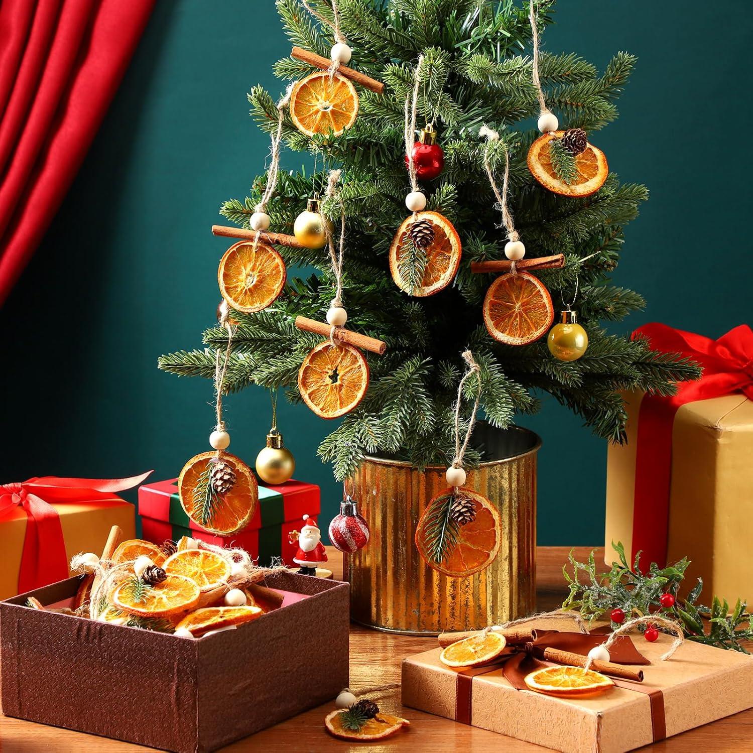 Conjunto de Adornos Naturales para Navidad 36 Piezas - Knitgrip