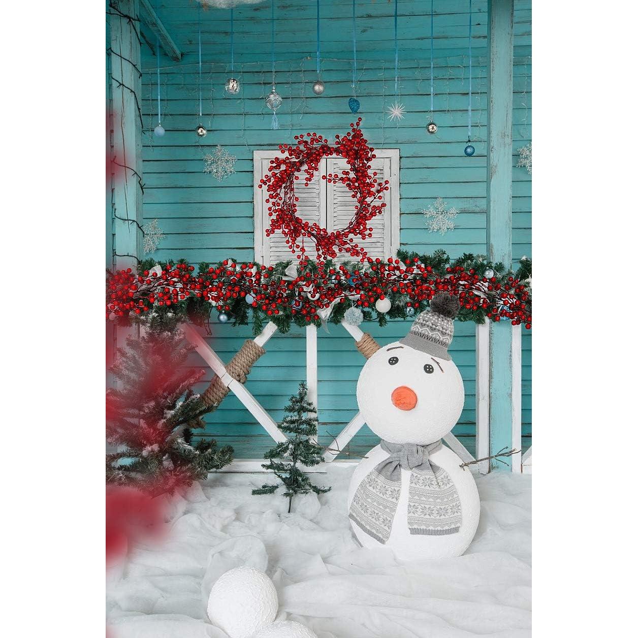 Guirnalda Navideña de Bayas Rojas RECUTMS 1.9m Decoración