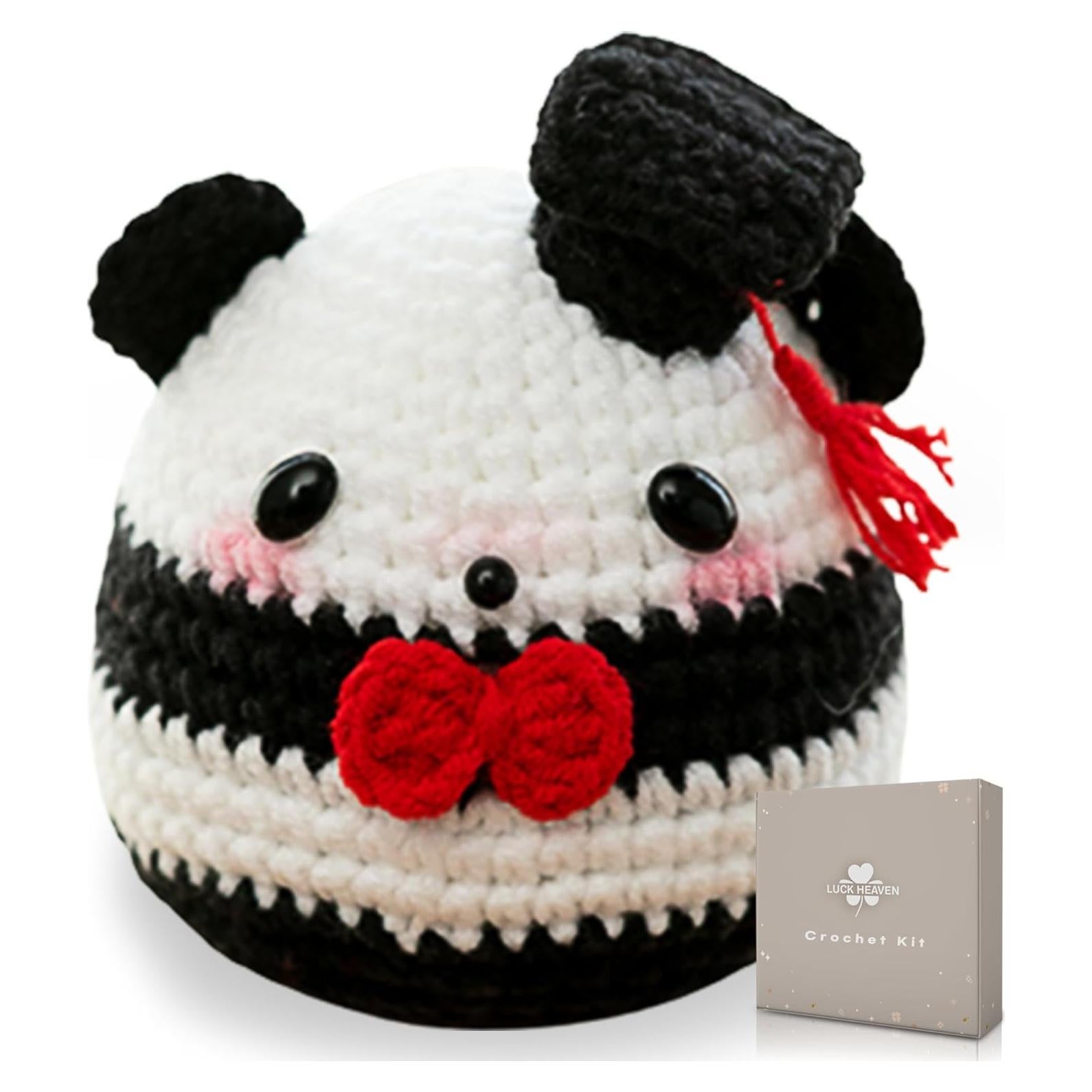 Kit de Crochet LUCK HEAVEN Panda Amigurumi para Principiantes