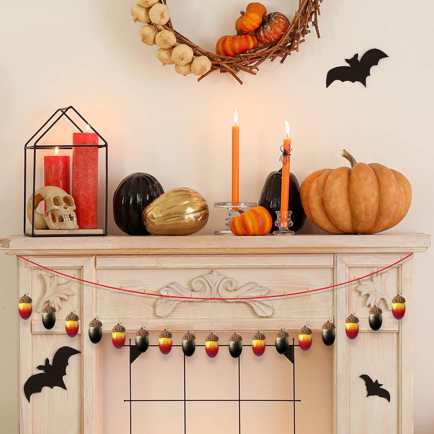 30 Piezas Adornos de Bellotas Falsas Dingion para Decoración