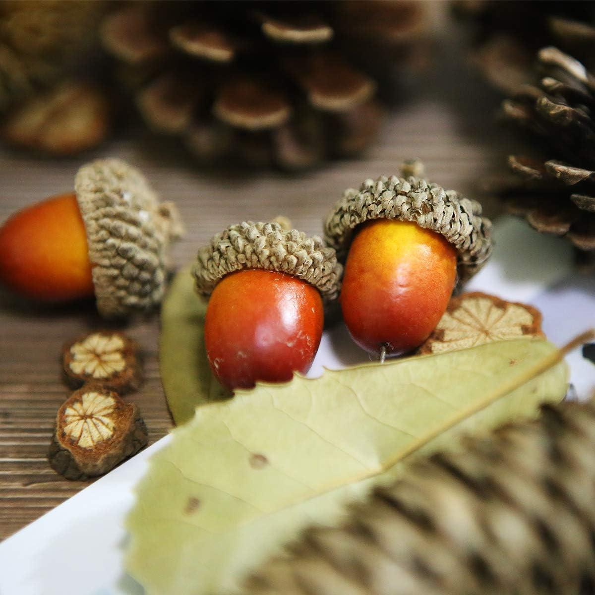 Conjunto de Adornos Navideños Apol 120 Pcs Bellotas y Piñas