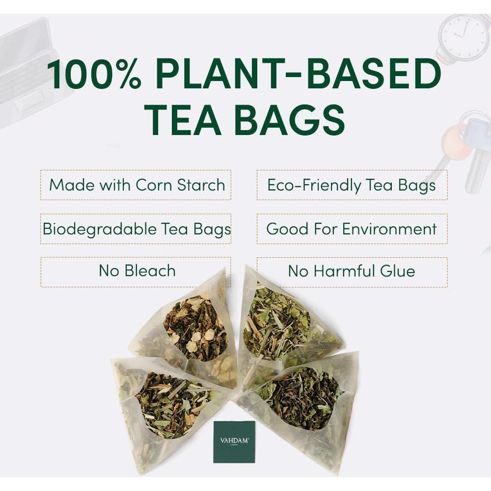 Set de Regalo de Té VAHDAM Navidad 2025 - 9 Bolsitas Premium