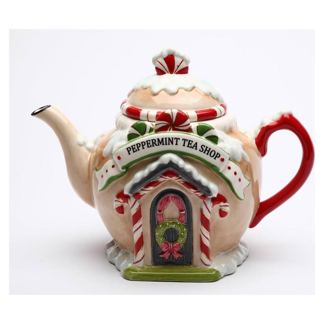 Tetera de cerámica fina Cosmos Gifts Navidad 22.5 cm