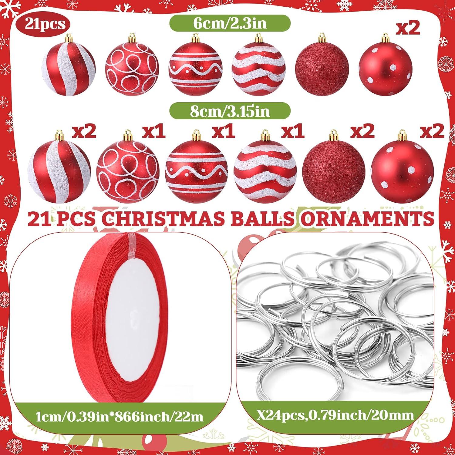 Juego de Decoración Navideña Suncalla 47 Piezas Guirnalda 2.7m