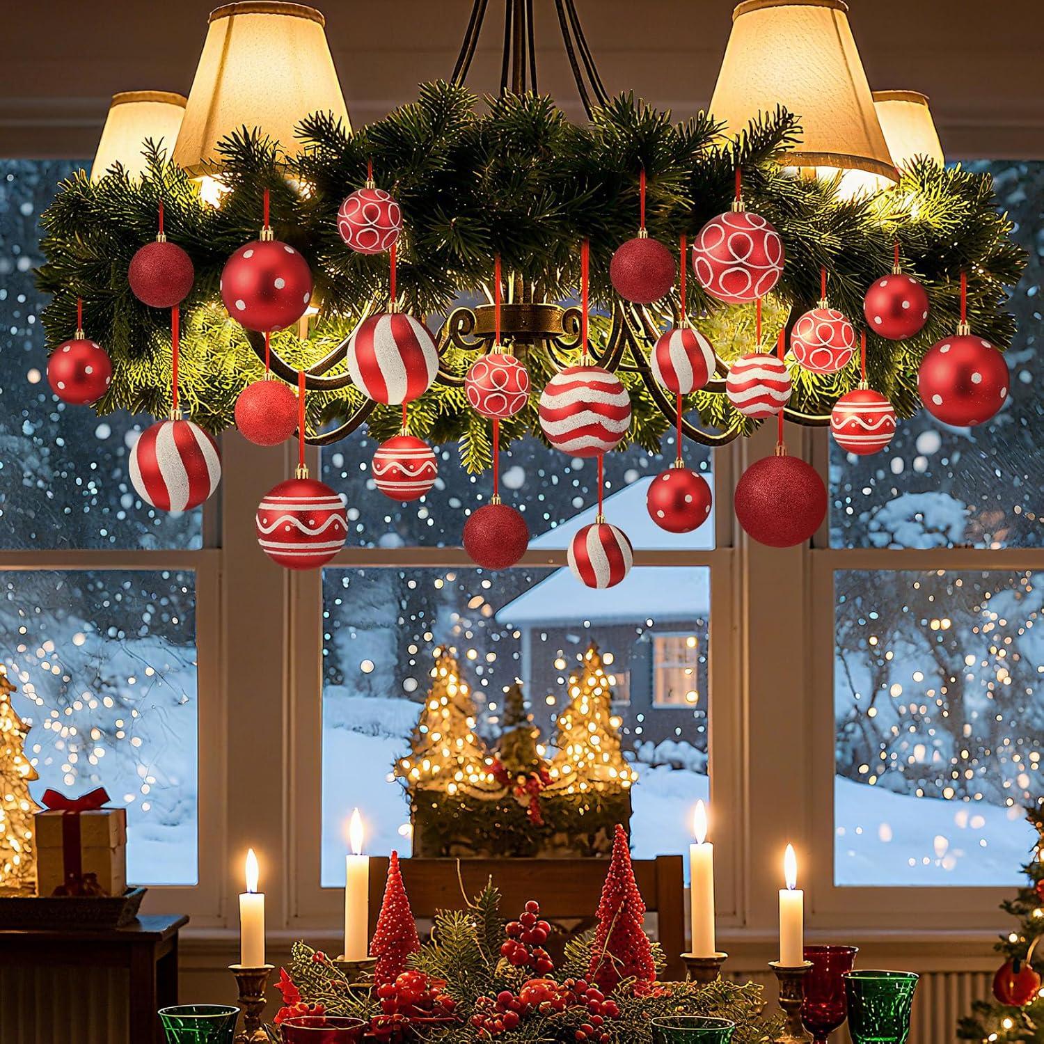 Juego de Decoración Navideña Suncalla 47 Piezas Guirnalda 2.7m