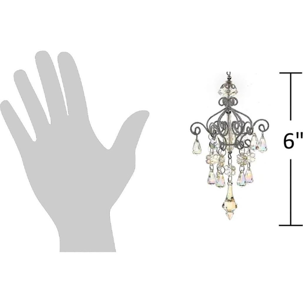 Conjunto de 2 candelabros opalescentes The Bridge 15 cm Navidad