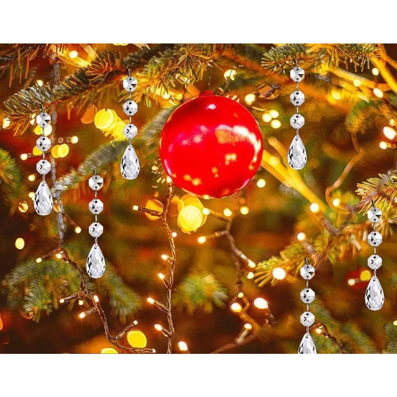 Decoraciones de Árbol de Navidad XINGXIA 30 Piezas Cristal Acrílico