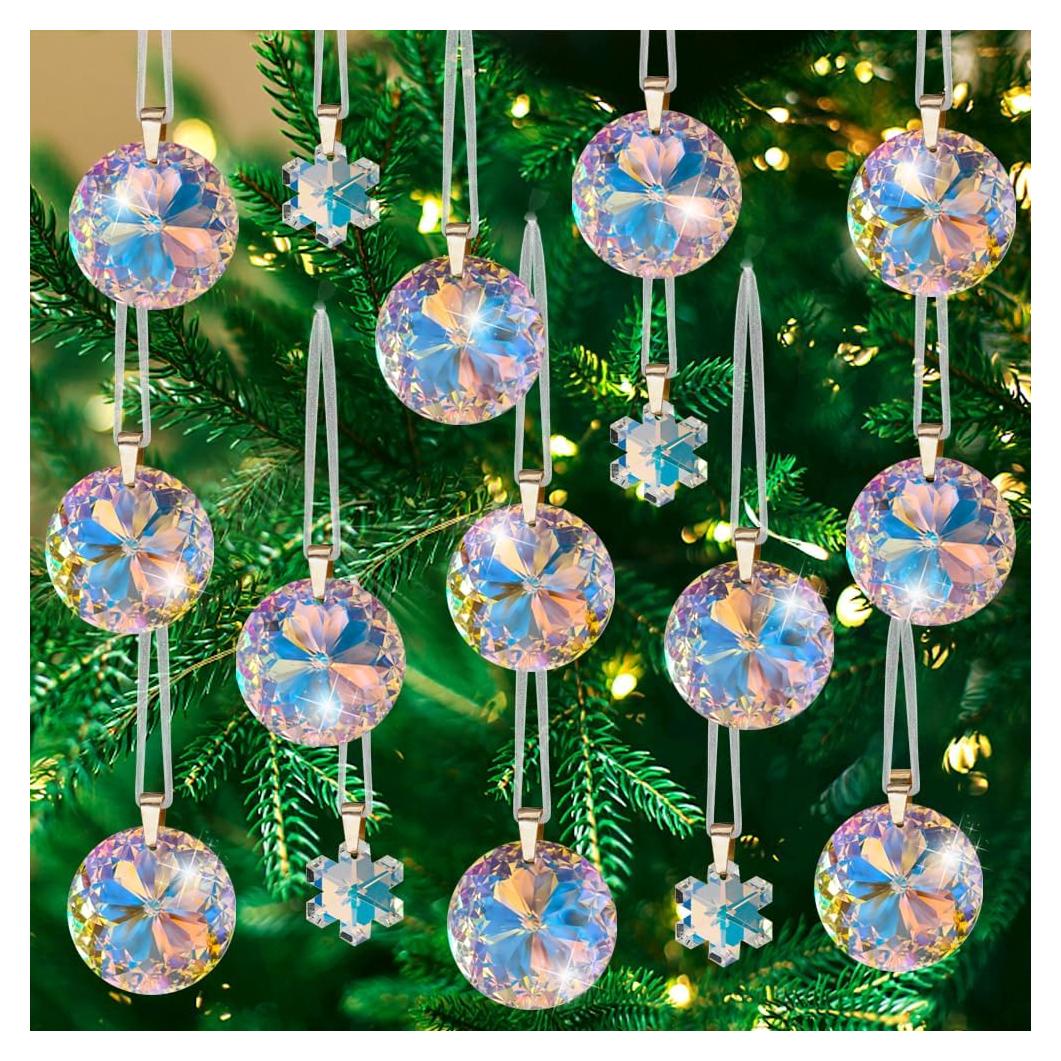 Worgree 16 Piezas Bolas de Cristal Coloreadas para Decoración