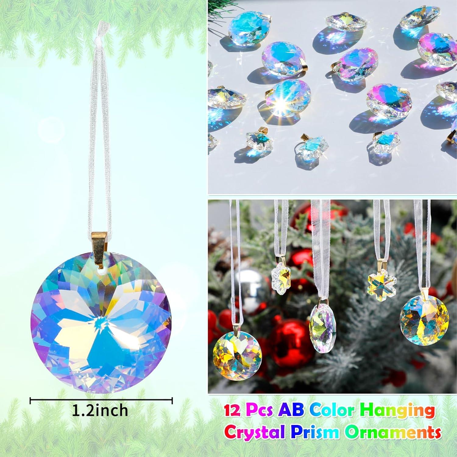 Worgree 16 Piezas Bolas de Cristal Coloreadas para Decoración