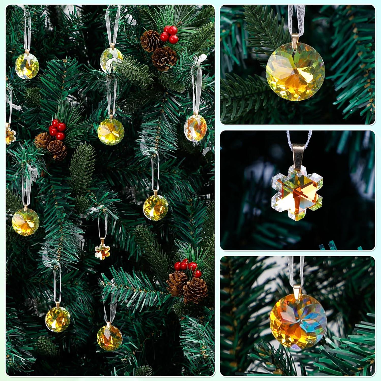 Worgree 16 Piezas Bolas de Cristal Coloreadas para Decoración