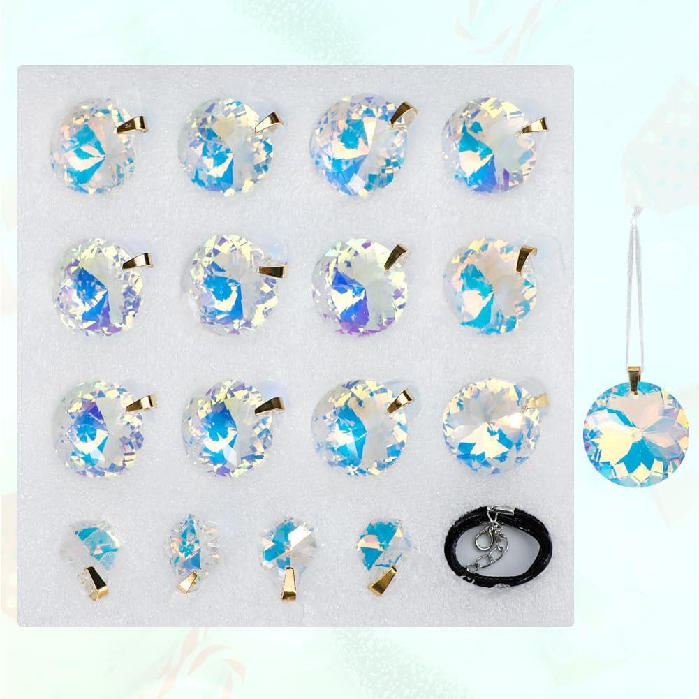 Worgree 16 Piezas Bolas de Cristal Coloreadas para Decoración