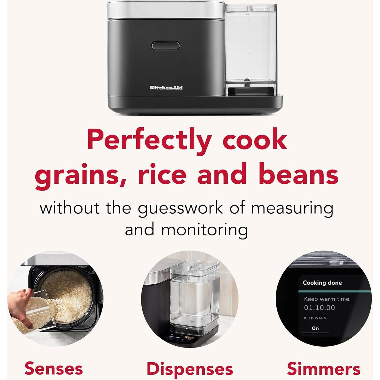 Cocedor de Granos KitchenAid KGC3155BM 8 Tazas Automático