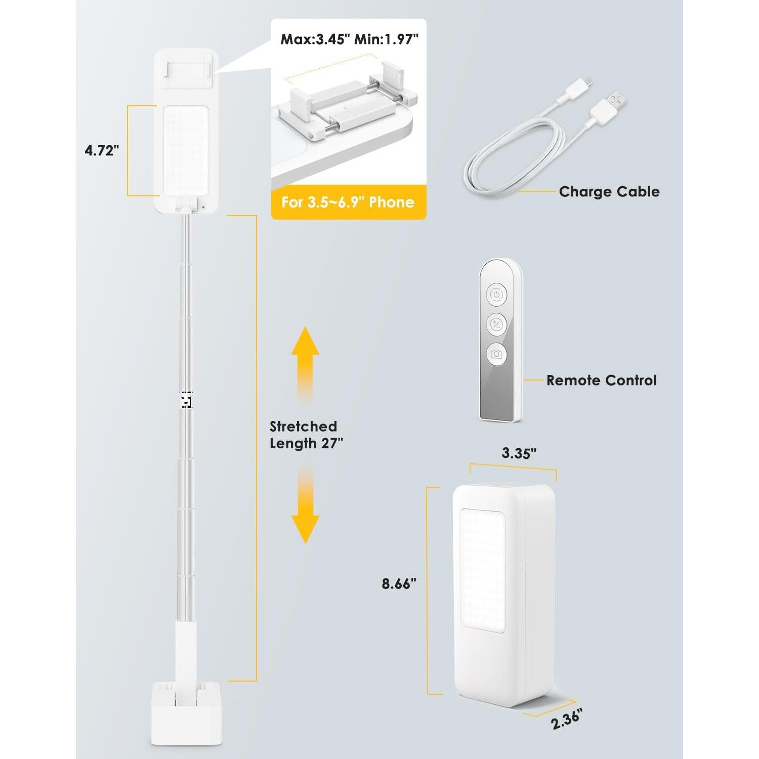 Soporte para teléfono SupeDesk SD-PHS-001 con luz LED