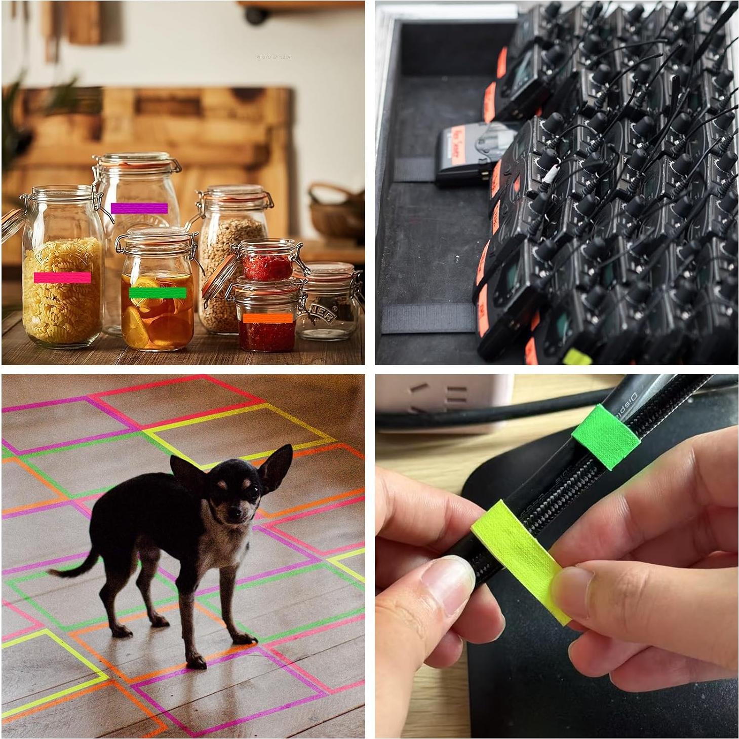 Cinta Gaffer Neón Cindy 1/2" x 36' (12.7 mm x 10.97 m) 5 Colores