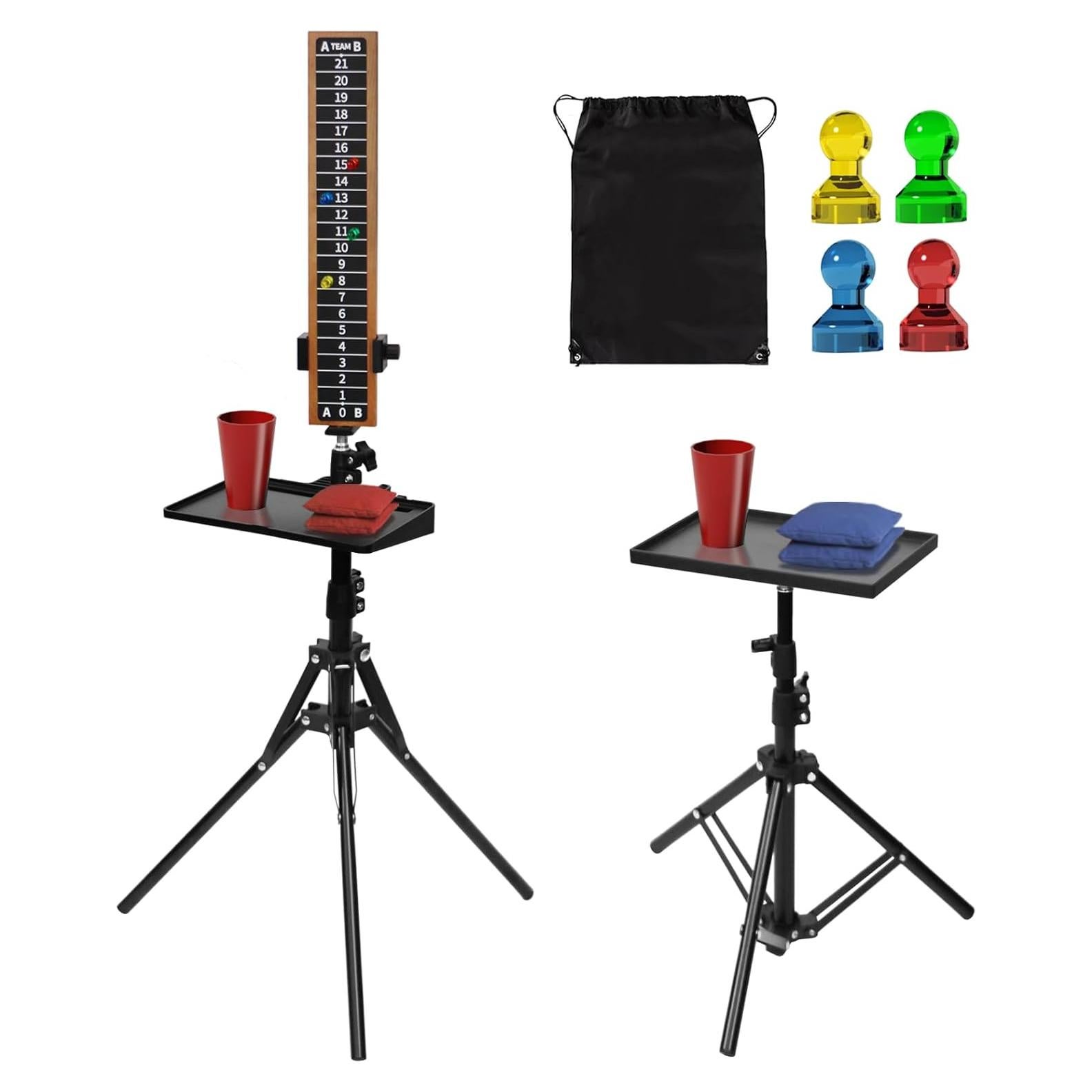 Tablero de Puntuación Cornhole AIWEILUCK 2 Sets con Soporte