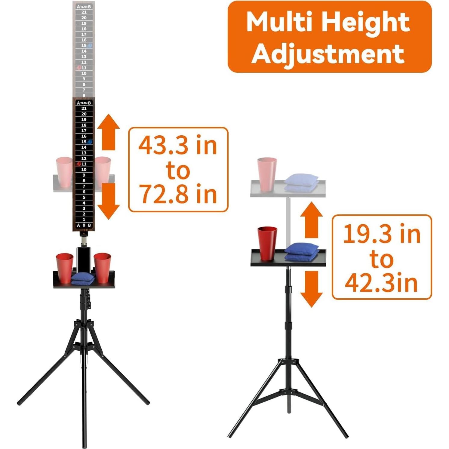 Tablero de Puntuación Cornhole AIWEILUCK 2 Sets con Soporte