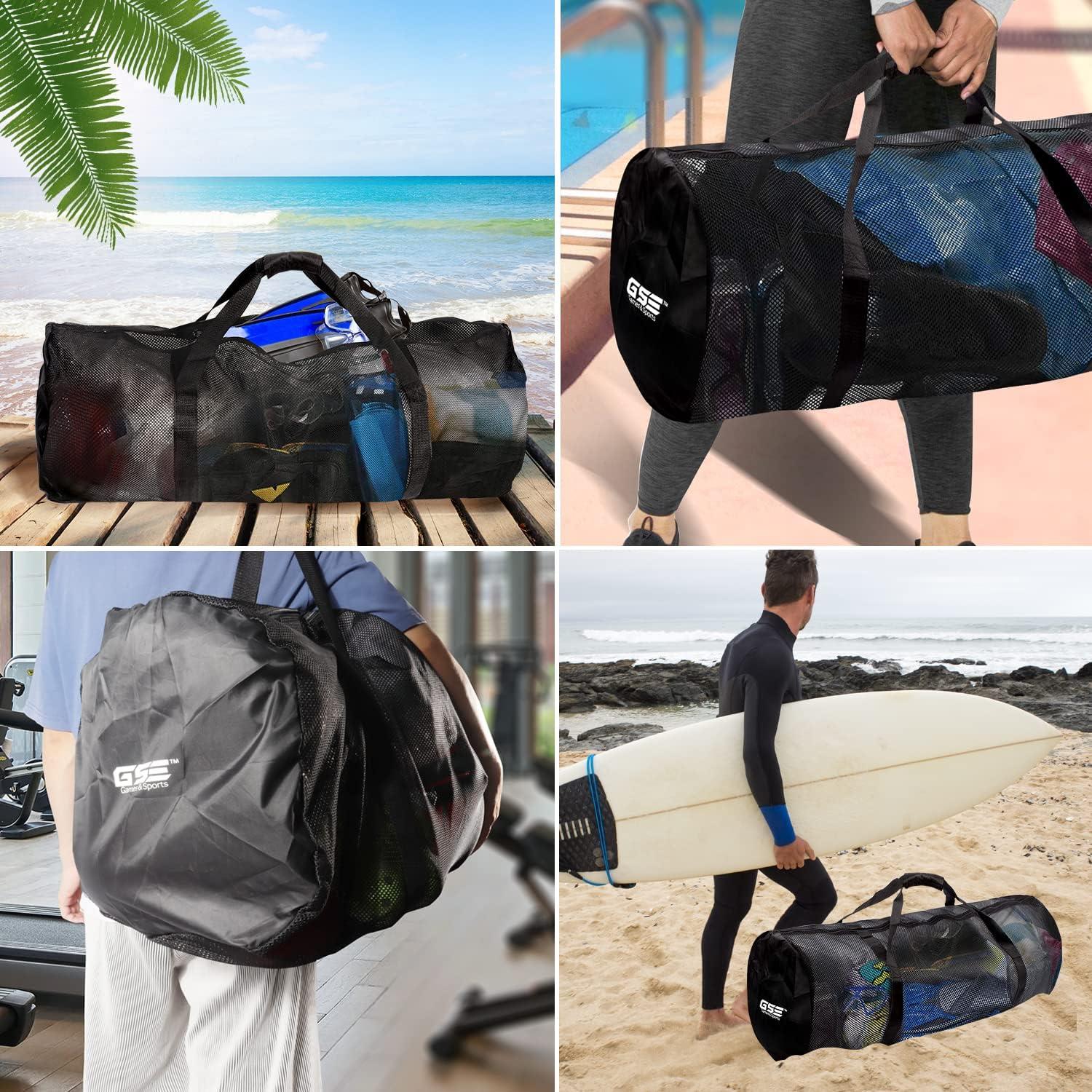 Bolsa de Deporte de Malla GSE 91.4x38.6cm Negra Resistente