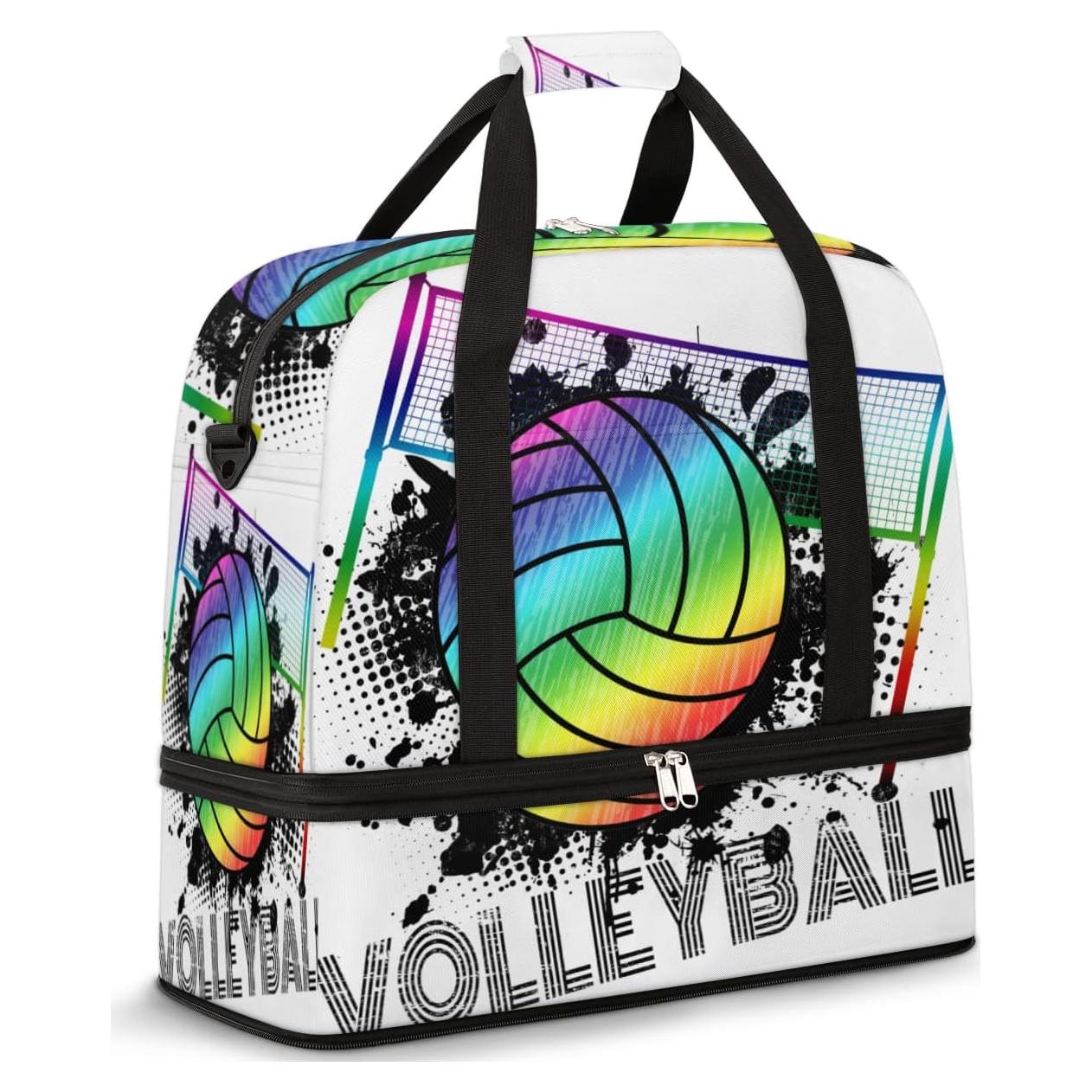 Bolsa de Gimnasio Deportiva Impermeable 50x20x46cm - Voleibol