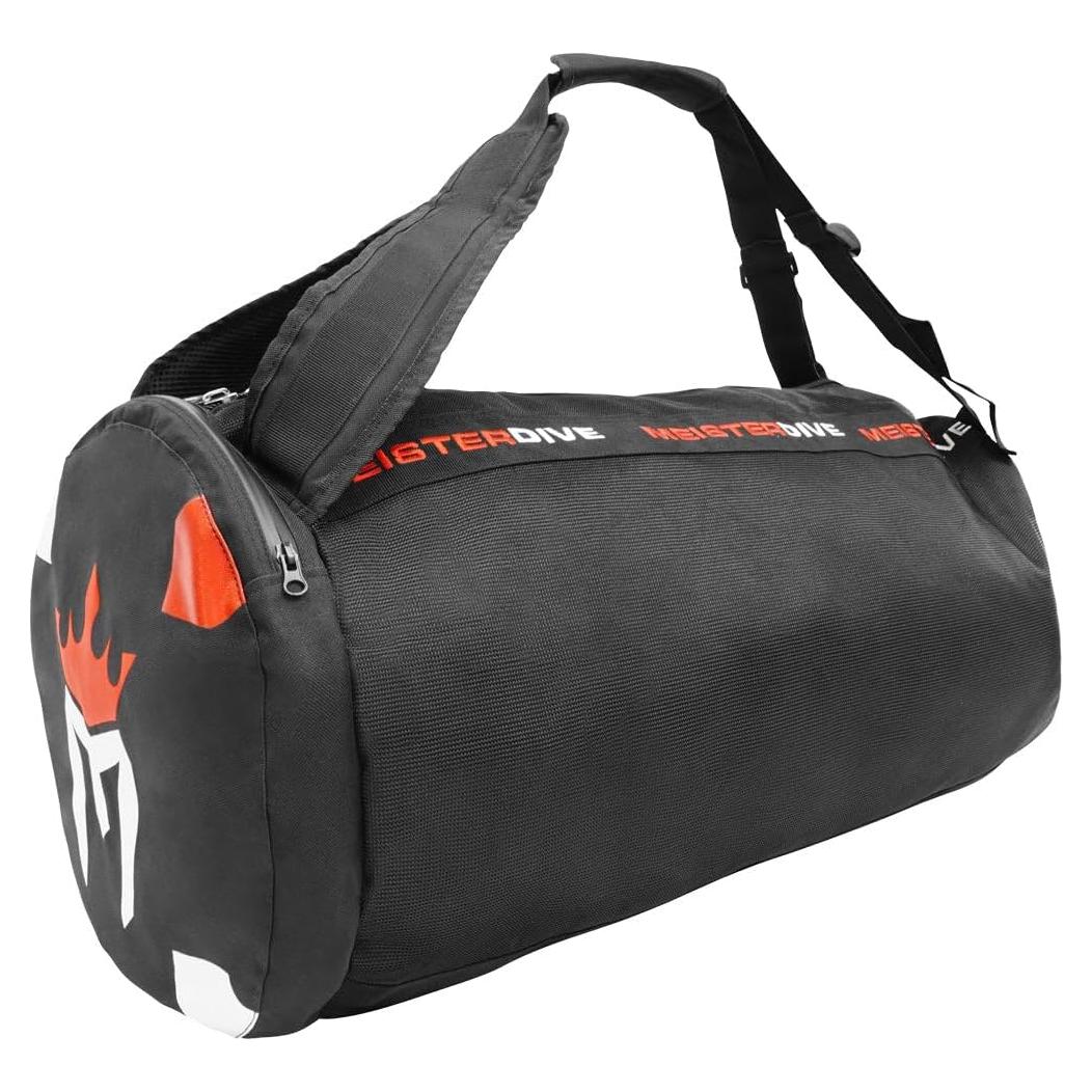 Bolsa de Buceo Meister Mesh Duffel Backpack con Bolsillo Seco