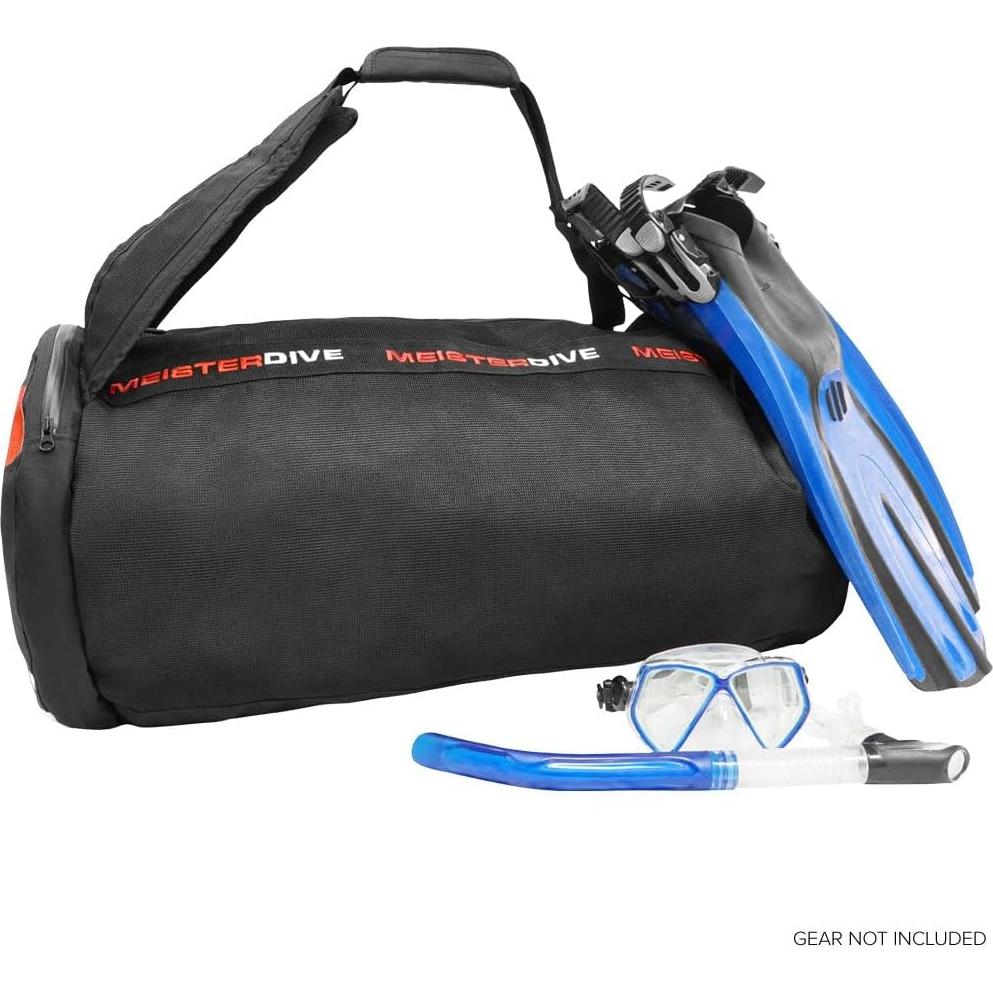 Bolsa de Buceo Meister Mesh Duffel Backpack con Bolsillo Seco