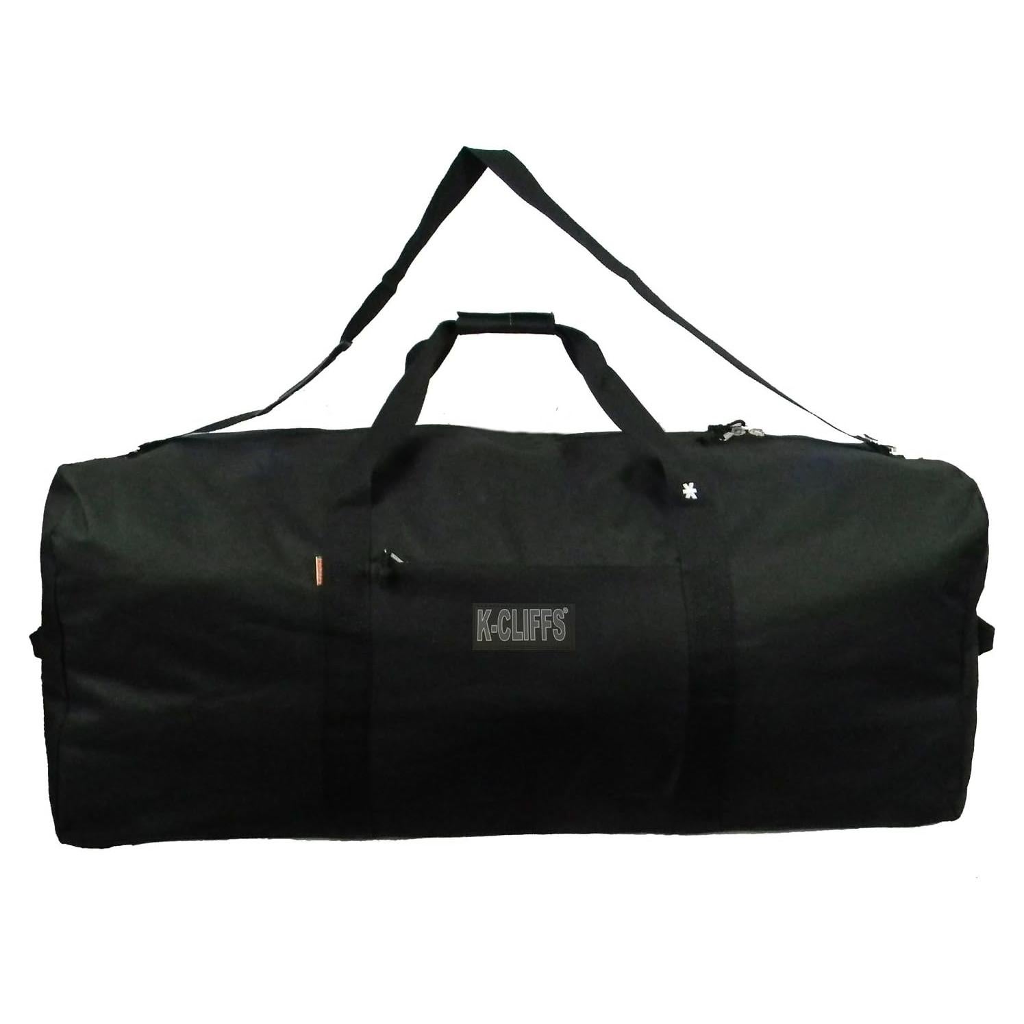 Bolsa de viaje duffel grande carga pesada negra 91.44 cm