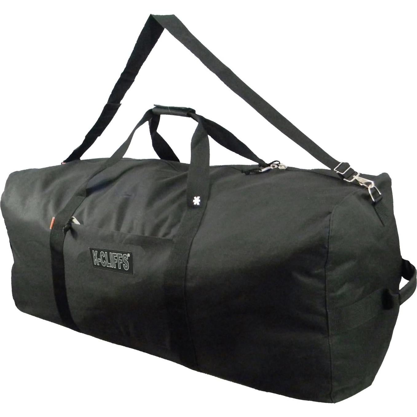 Bolsa de viaje duffel grande carga pesada negra 91.44 cm