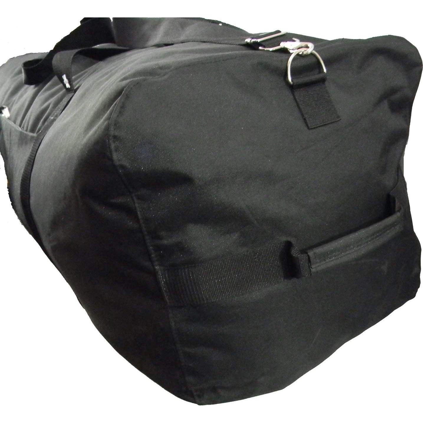 Bolsa de viaje duffel grande carga pesada negra 91.44 cm
