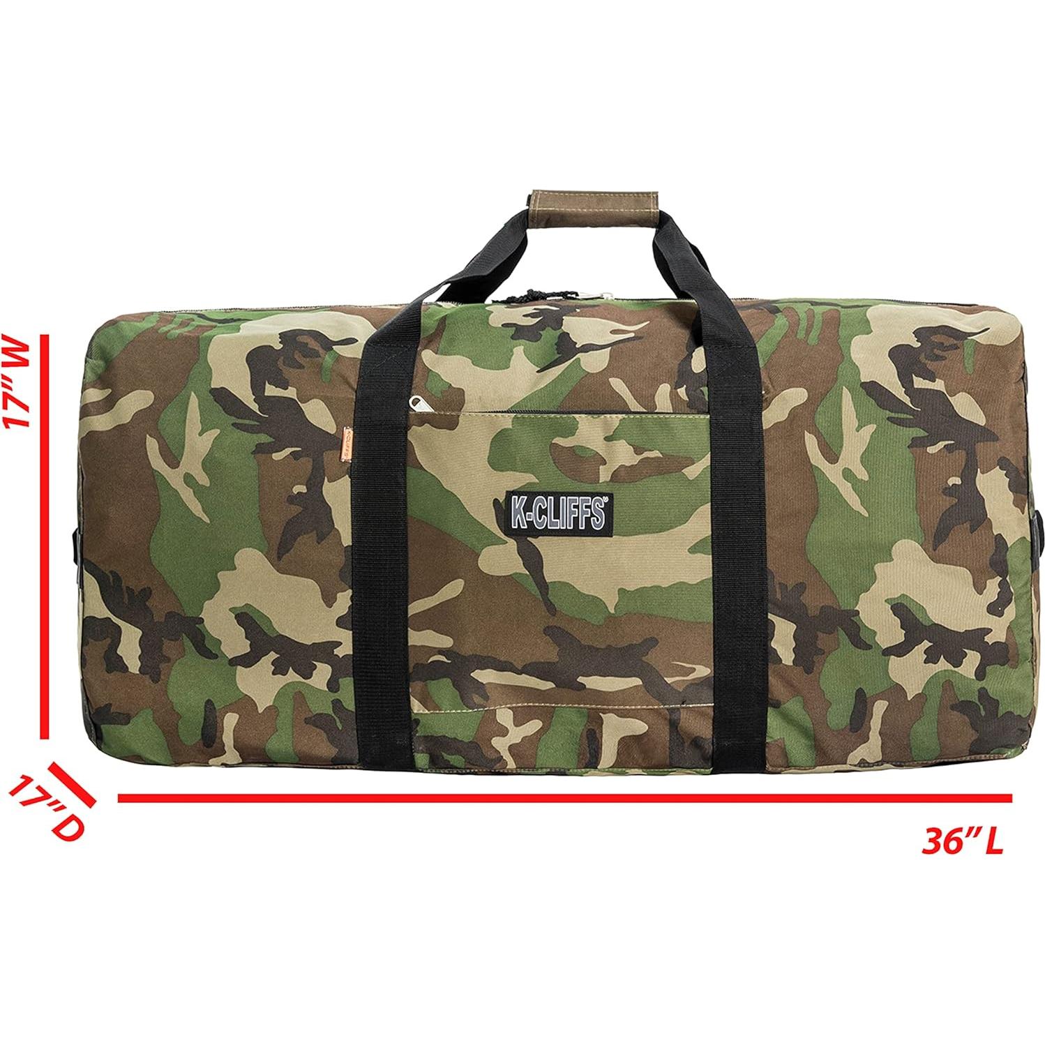 Bolsa de viaje duffel grande carga pesada negra 91.44 cm