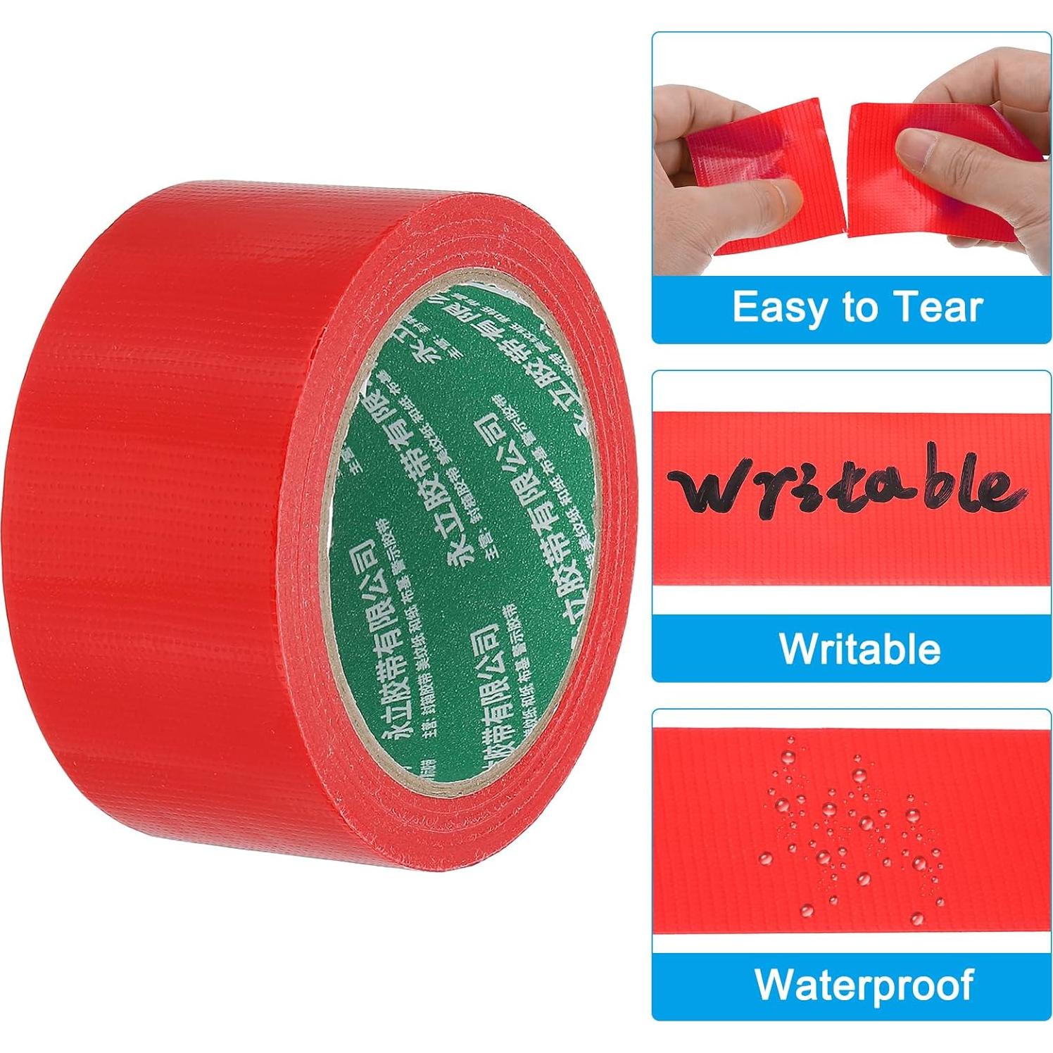 Cinta de Marcado para Cancha de Pickleball PATIKIL 5 cm x 20 m Rojo