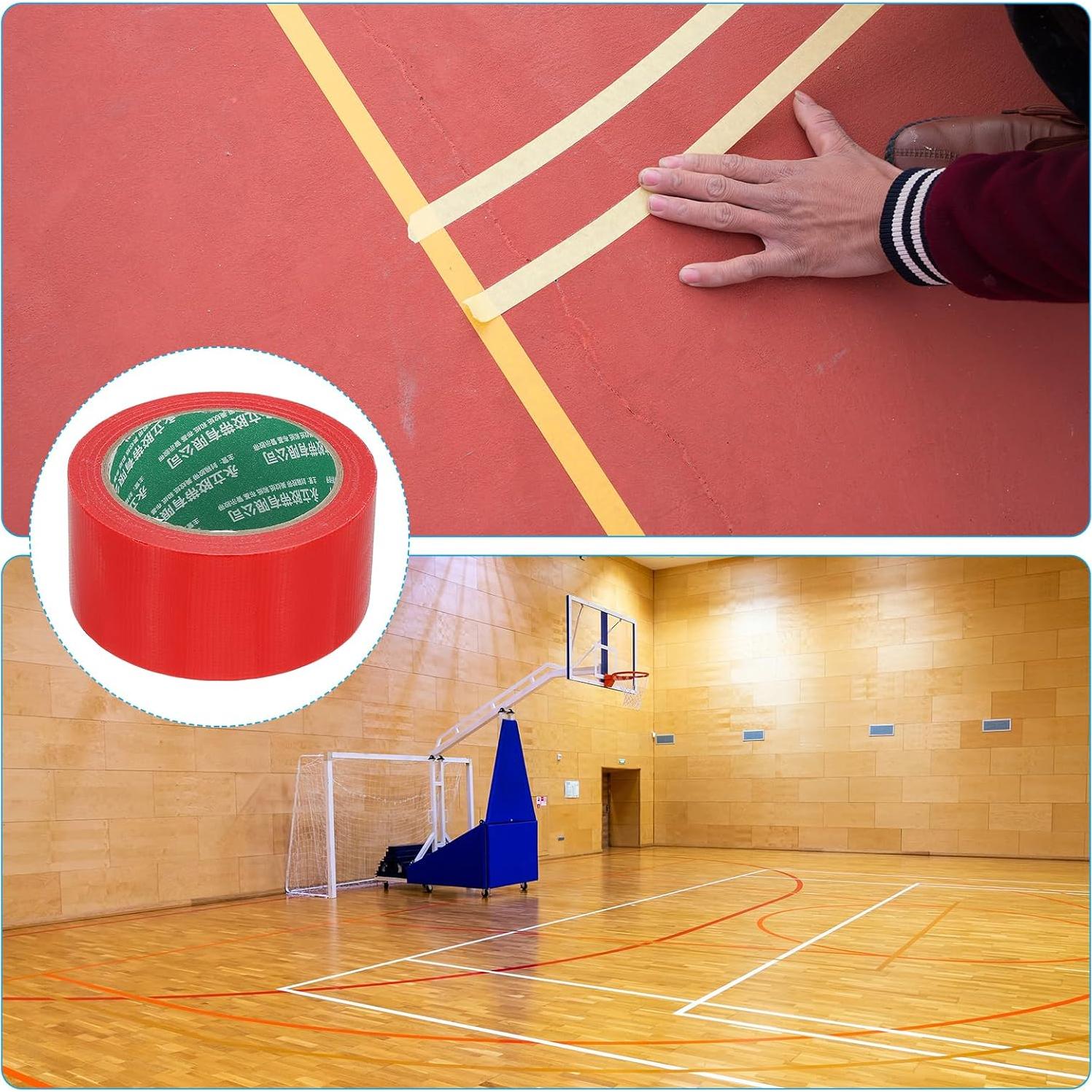 Cinta de Marcado para Cancha de Pickleball PATIKIL 5 cm x 20 m Rojo