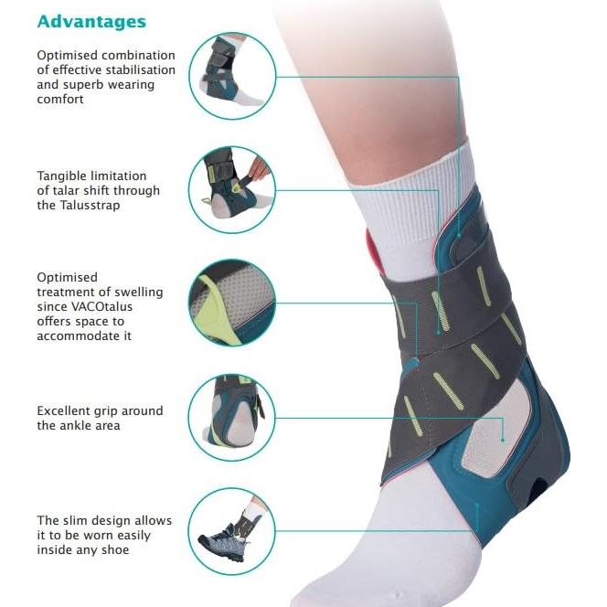 Férula Ajustable para Tobillo OPED VACOtalus Pequeño Izquierdo