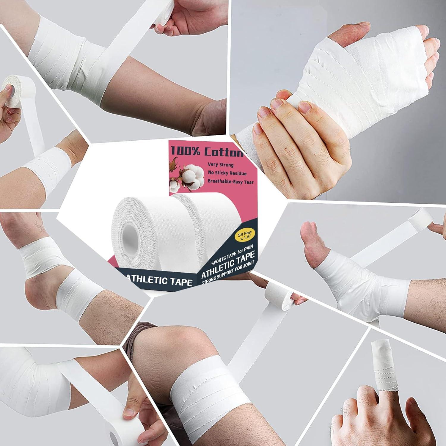 Cinta Atlética Energía Inigualable 2 Rollos Blanca 10.06m