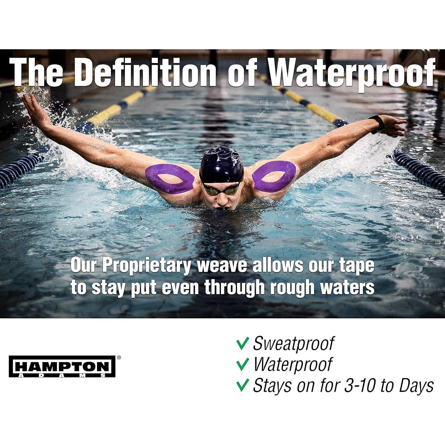 Cinta de Kinesiología Hampton Adams 2-Pack Púrpura