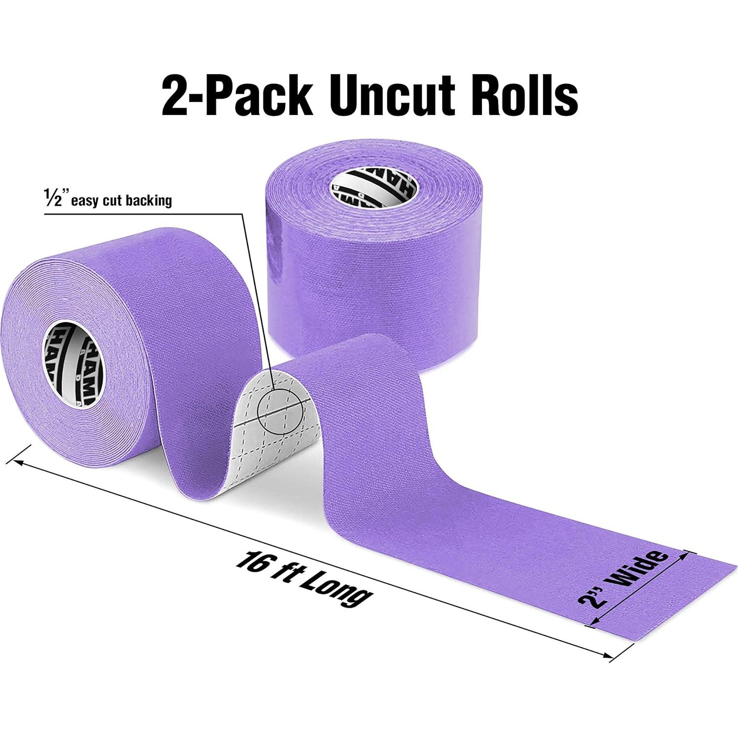 Cinta de Kinesiología Hampton Adams 2-Pack Púrpura