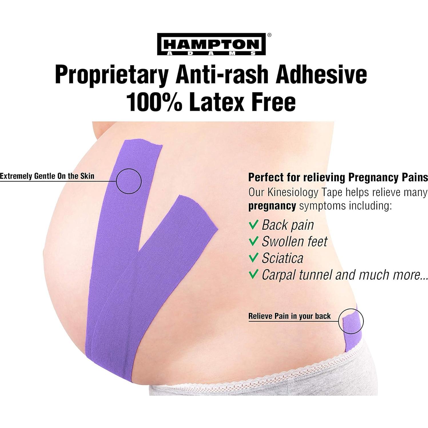 Cinta de Kinesiología Hampton Adams 2-Pack Púrpura