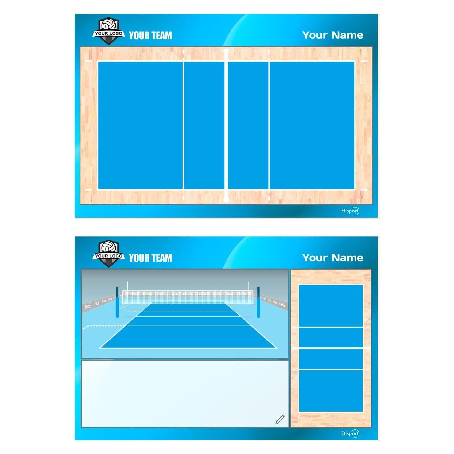 Tablero Táctico de Voleibol Etisport Doble Cara 30.5x20.5cm