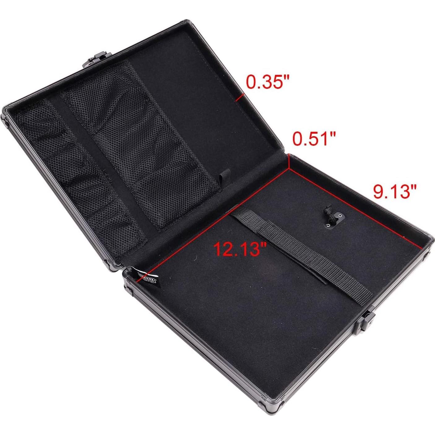 Clipboard de Almacenamiento Vaultz con Cerradura, 5.46x24.77cm, Negro