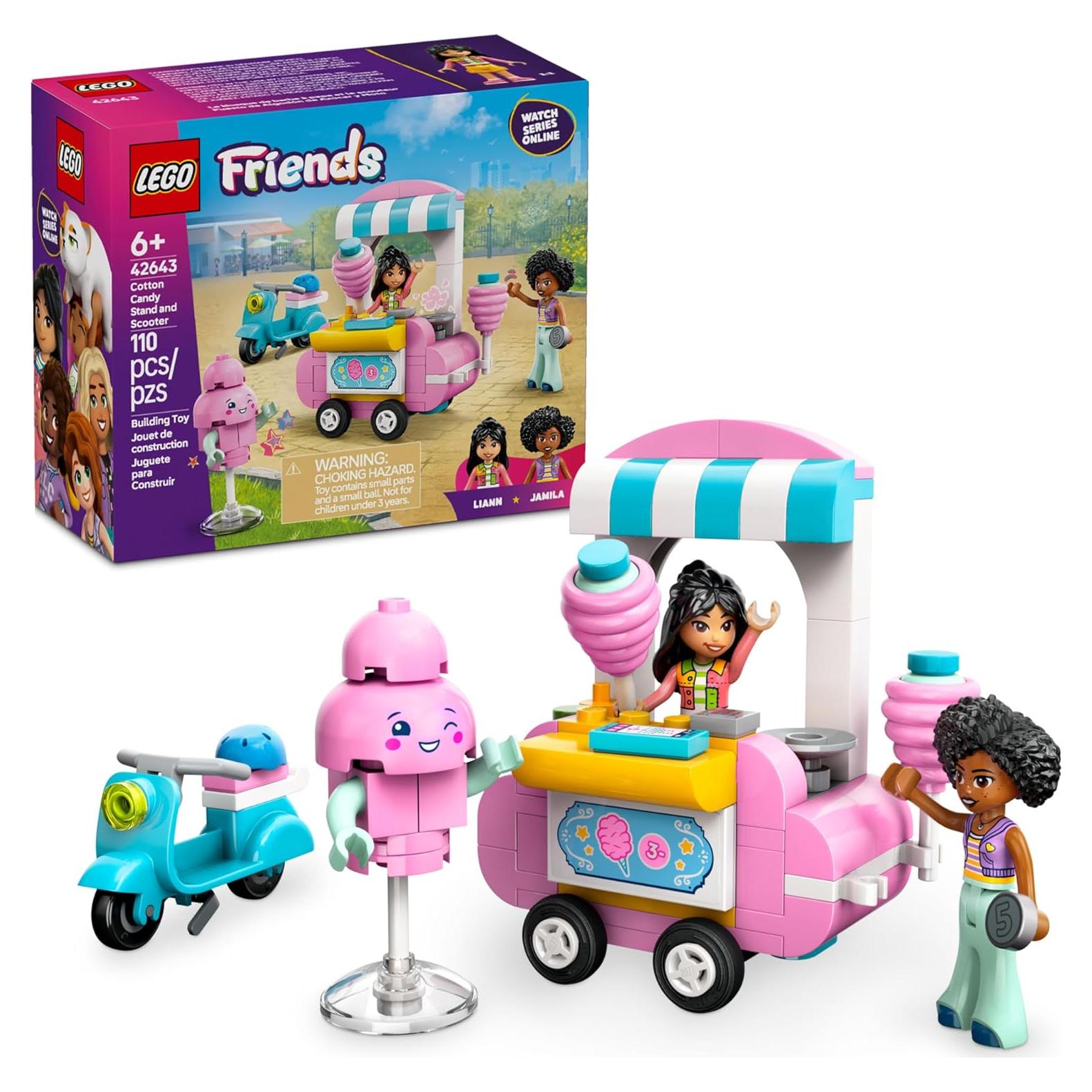 LEGO Friends Carrito de Algodón de Azúcar y Scooter - 42643