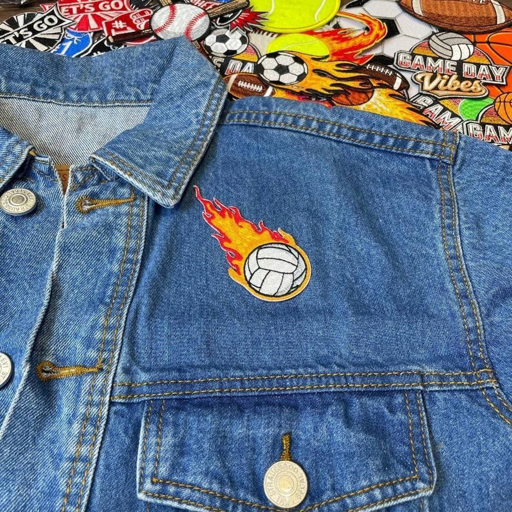 Parche Bordado de Voleibol EMBRO BOF 4.45x10.16 cm