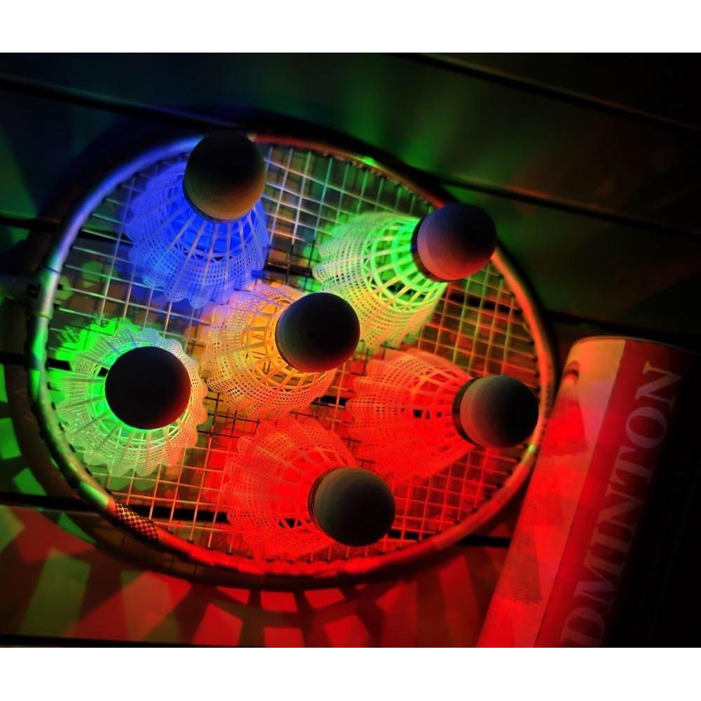 Volantes de Bádminton LED Leadge - 6 Piezas Multicolor