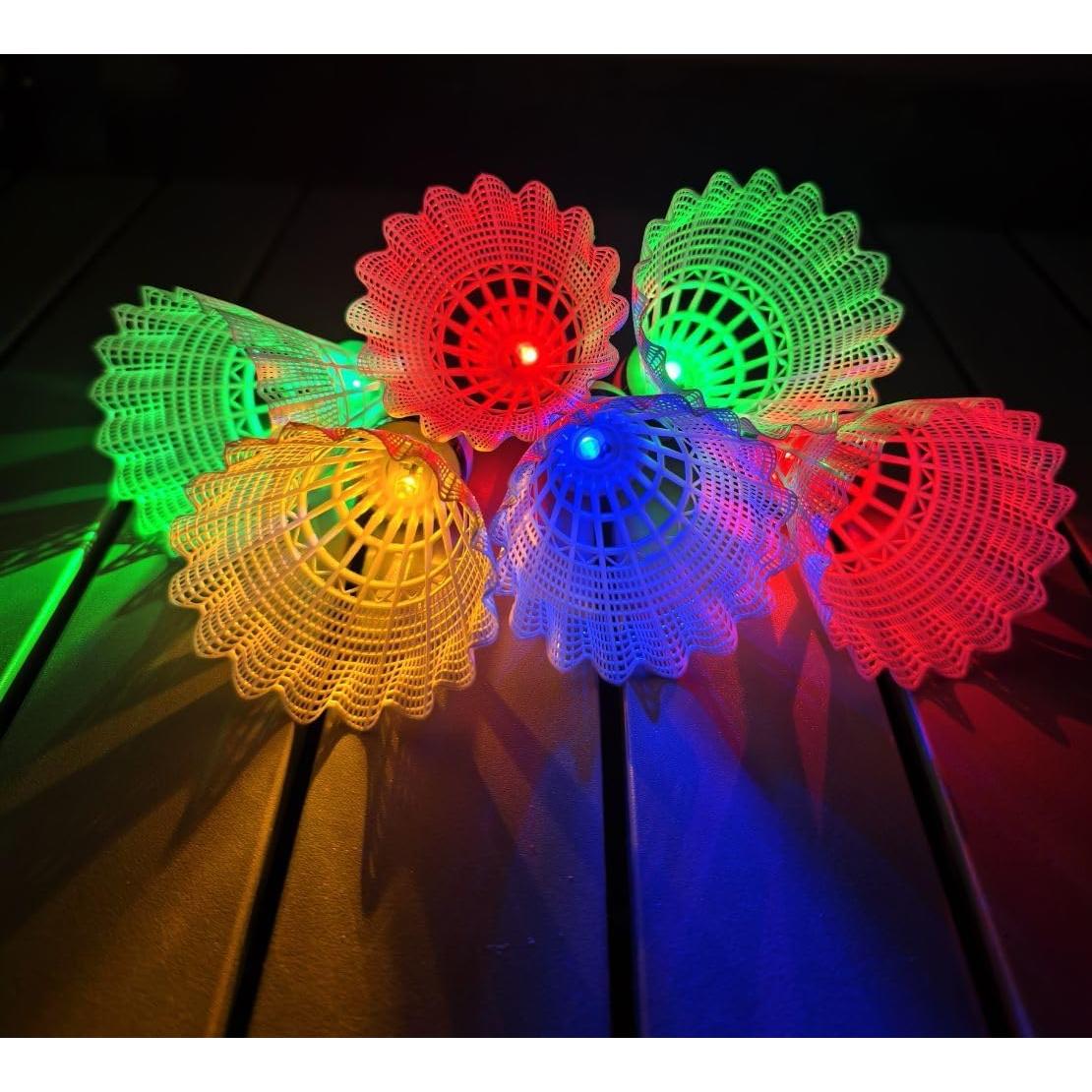 Volantes de Bádminton LED Leadge - 6 Piezas Multicolor