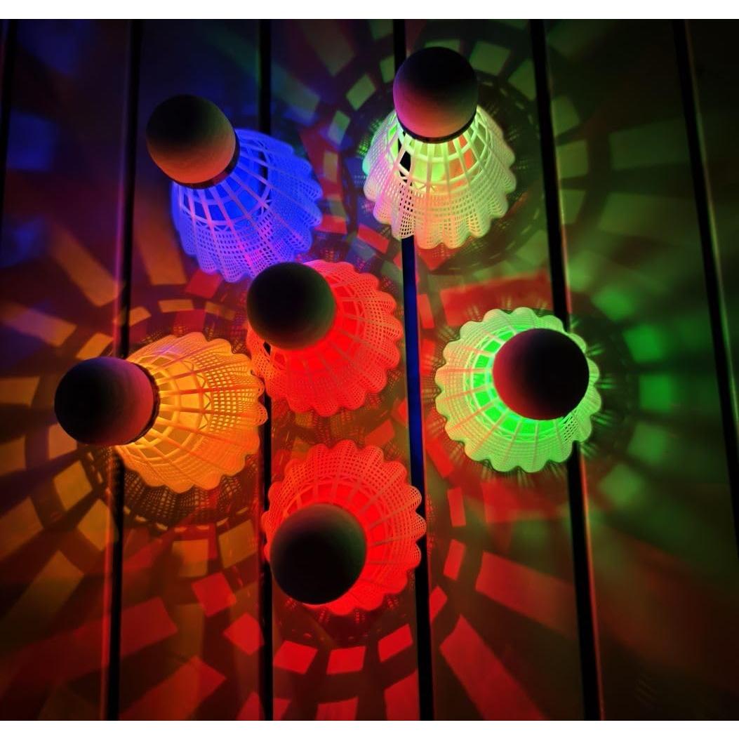 Volantes de Bádminton LED Leadge - 6 Piezas Multicolor
