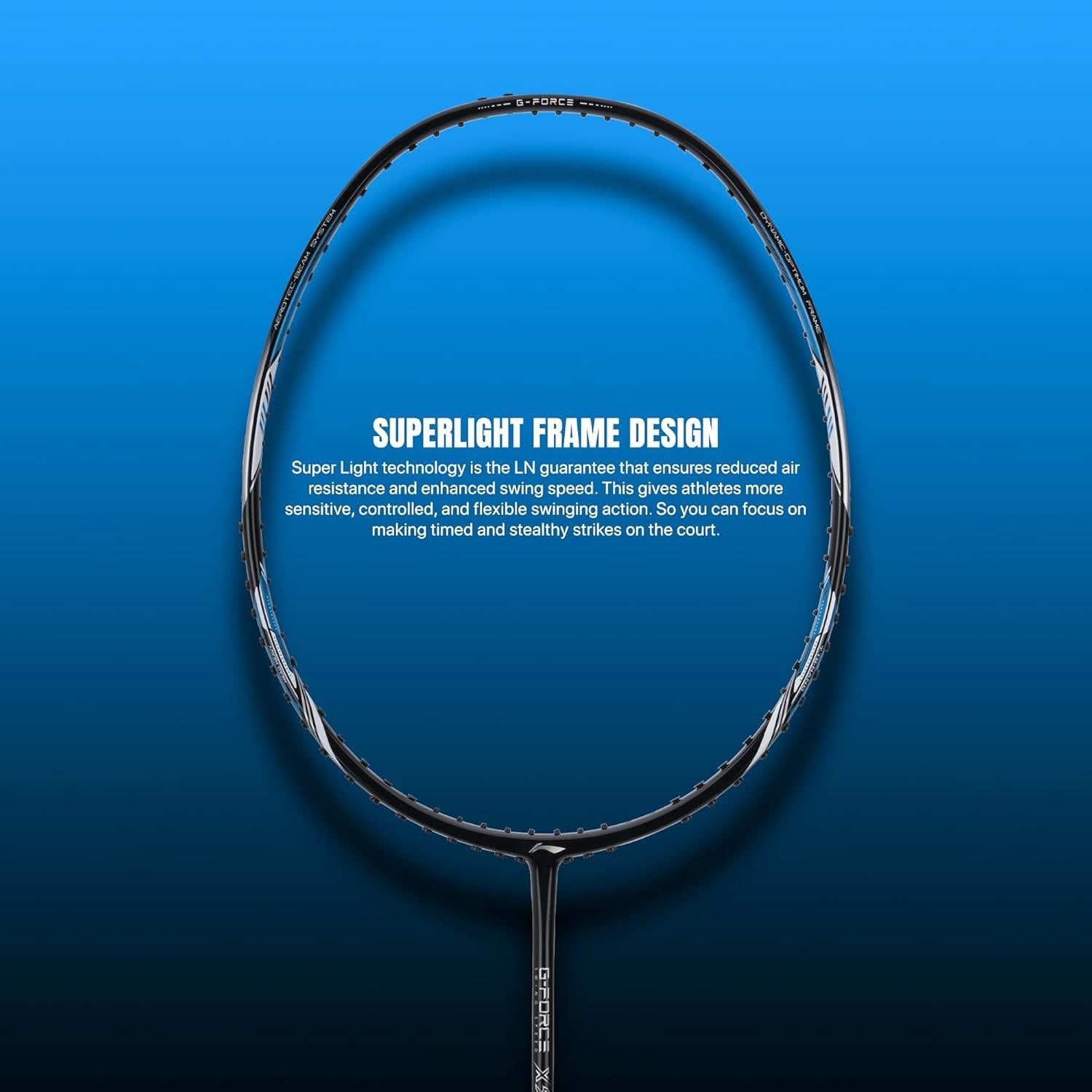 Raqueta de Bádminton LI-NING G-Force X5 79g Profesional