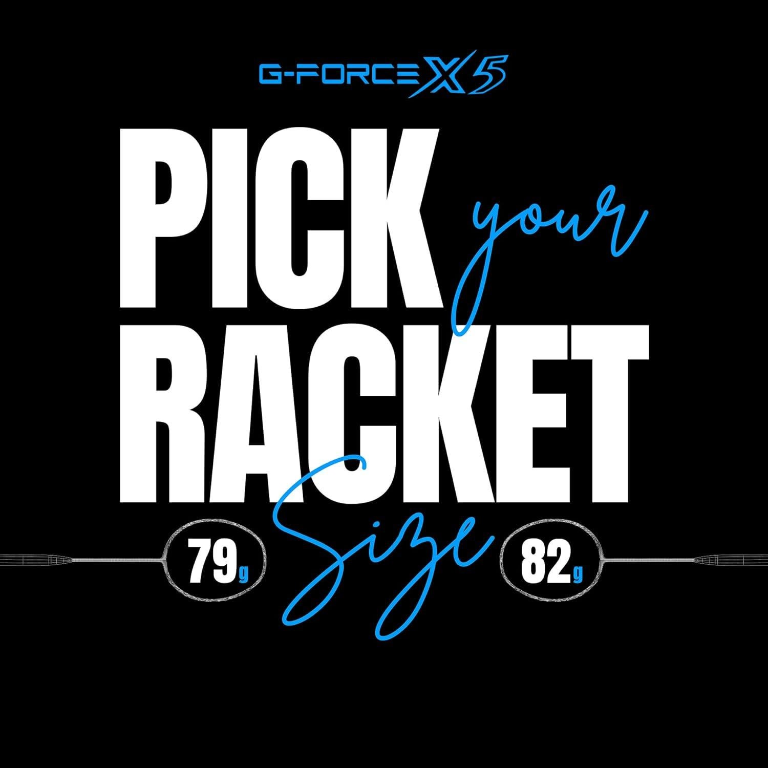 Raqueta de Bádminton LI-NING G-Force X5 79g Profesional