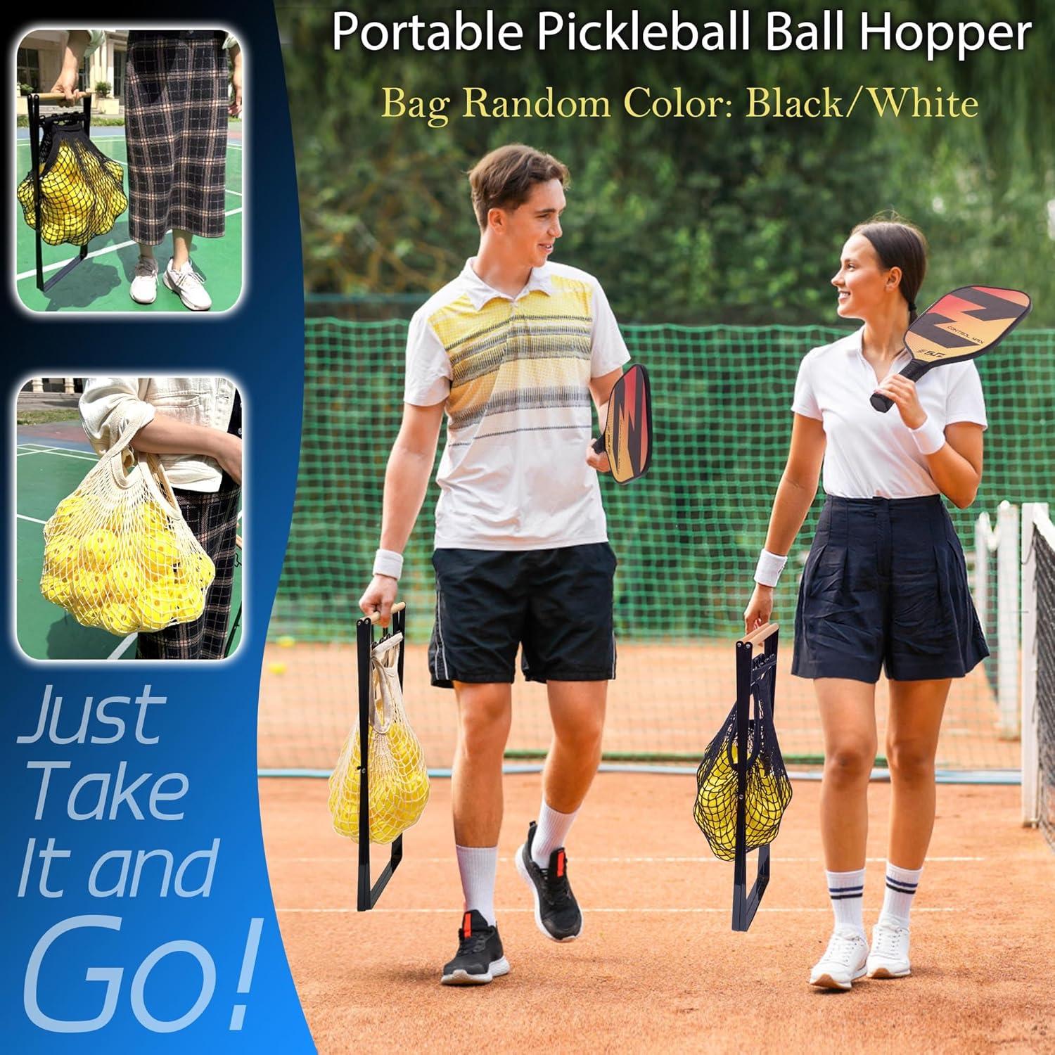 Soporte Plegable para Pelotas de Pickleball Giltiil - Almacenamiento 42 Pelotas - Estructura de Acero