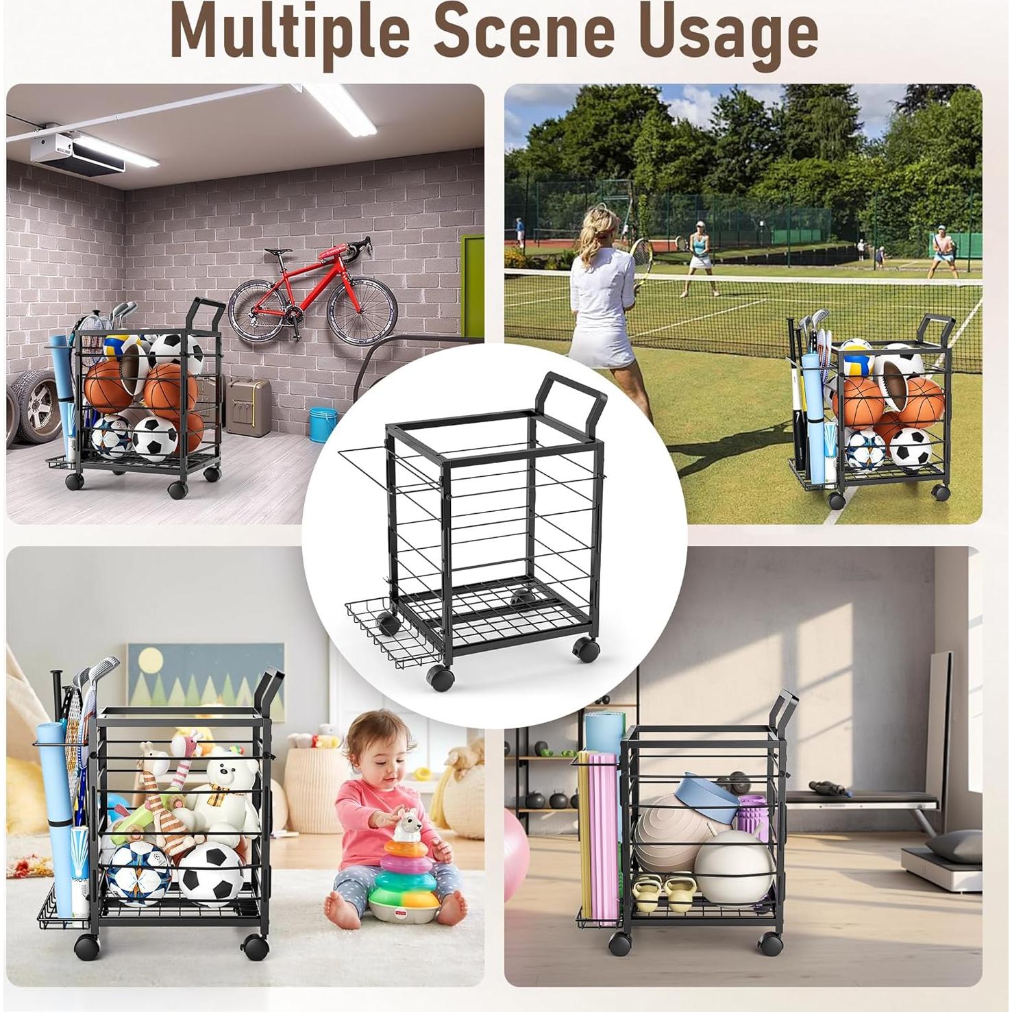 Estante Organizador de Equipos Deportivos DUDUXI 3 Niveles